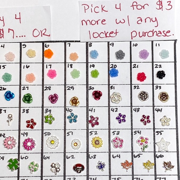 LC-#9 (4X) Nature locket charms - Picture 4 of 10